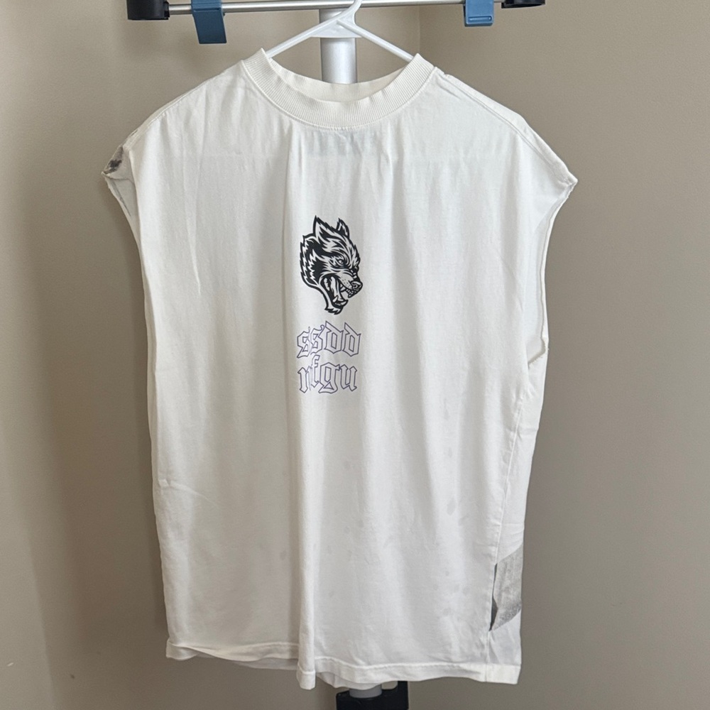 Darc Sport White Graphic Tank Top
